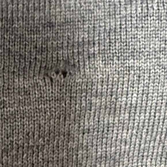 Tom James Gray 100% Extra Fine Merino Wool Collared Sweater Mens XL From Italy - Picture 7 of 7